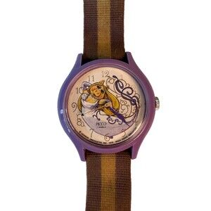 Vintage 1979 Miss Piggy Muppets Picco Watch Purple Running Tested Canvas Strap